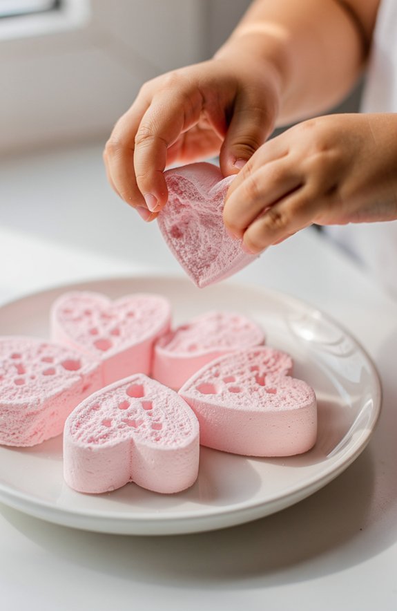 valentine marshmallows reveal air