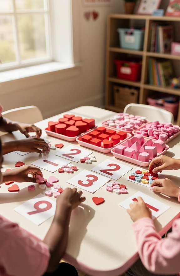 valentine math centers rotate