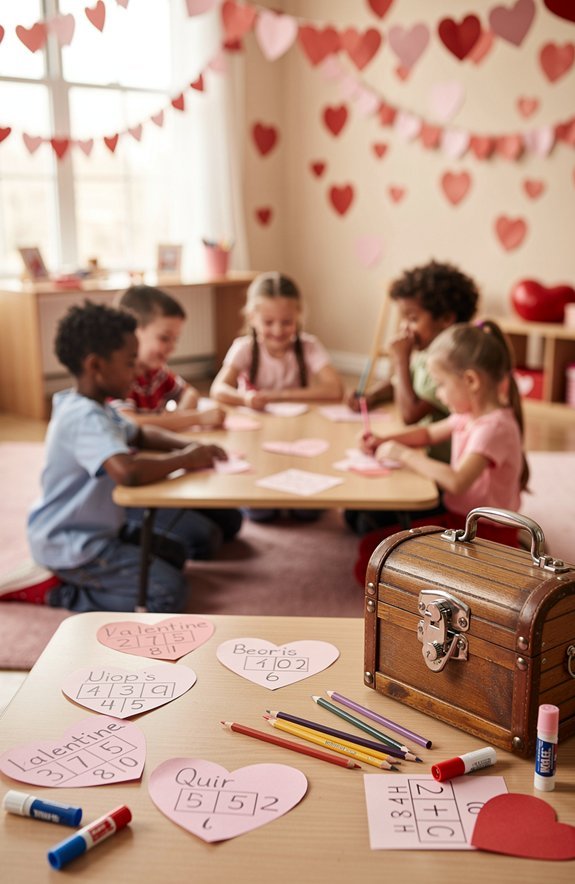 valentine math escape room