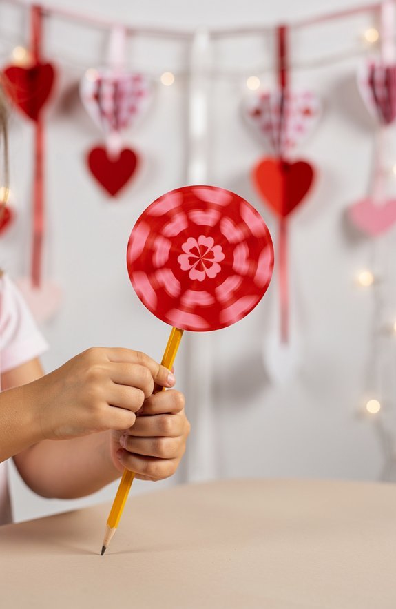 valentine optical spinning illusions