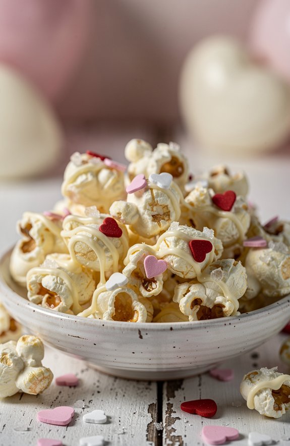 valentine s white chocolate popcorn