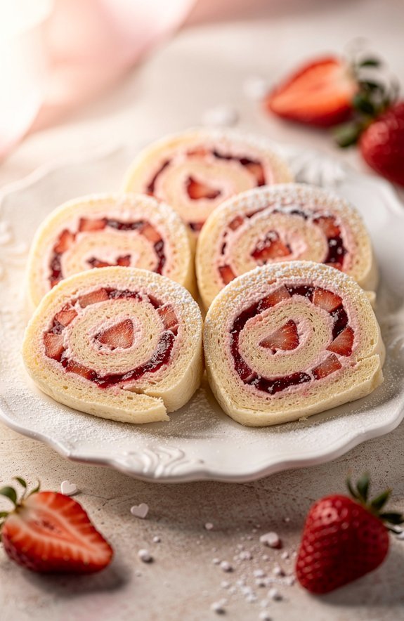 valentine strawberry cream cheese