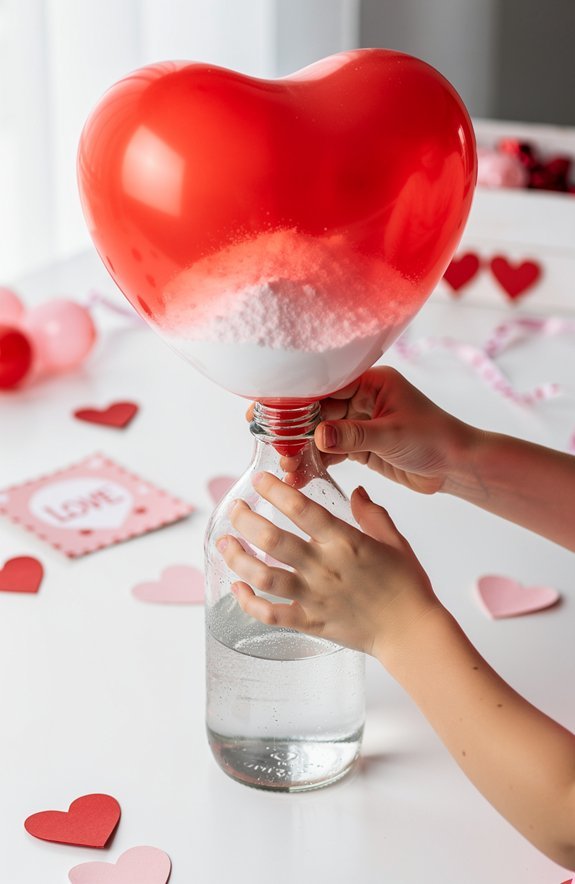 vinegar baking soda balloon inflation