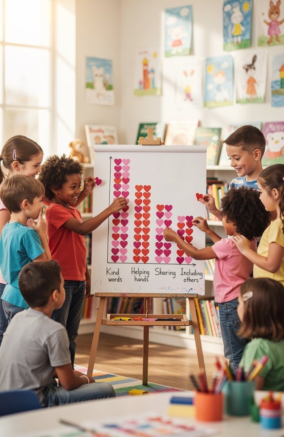 weekly bar chart kindness tracking